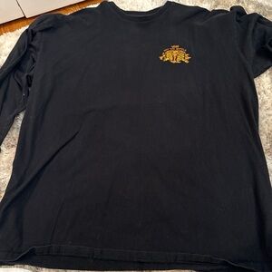 Vans Black Long Sleeve Tee with Yellow Graphic